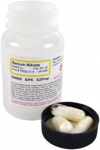 Barium Nitrate E-Z prep 5 pack to make 5 x 50mL 0.1M solution
