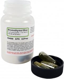 Bromothymol Blue EZ-prep 5 pack to make 5 x 1 liter 0.04% solution