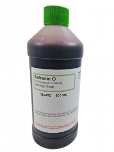 Safranin O, 1% Aqueous (Histology Grade), 500 mL